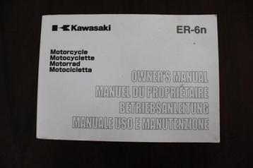 Kawasaki ER-6n 2005 motorcycle owner's manual ER650A beschikbaar voor biedingen