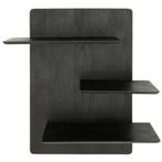 Wandrek 60x23x90 cm mango hout zwart, Huis en Inrichting, Woonaccessoires | Wandplanken en Boekenplanken, Ophalen, Zo goed als nieuw