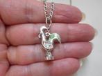 Zilveren ketting met Symbool Portugese haan nr.1005, Met hanger, Verzenden, Zo goed als nieuw, Zilver