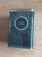 Blik waxinelicht houder a little sparkle kerst, Ophalen of Verzenden, Zo goed als nieuw