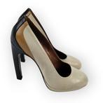 Dries Van Noten colourblock leren pumps – maat 38, hak 12 cm, Zwart, Dries van Noten, Schoenen met hoge hakken, Gedragen