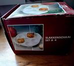 Slakkenbordjes 4 stuks in doos nieuw, Huis en Inrichting, Keuken | Servies, Ophalen, Nieuw, Bord(en), Effen