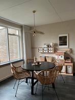 Rotan eetkamer stoelen, Ophalen, Gebruikt, Bruin, Vier