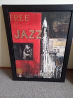 Zware zwarte lijst met Free jazz broadway print, kwaliteit!, Antiek en Kunst, Kunst | Schilderijen | Modern, Ophalen