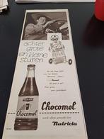 Advertentie van Nutricia Chocomel achter sturen 1958, Ophalen of Verzenden, Zo goed als nieuw, Overige typen