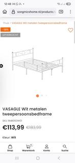 Vasagle bed 200x140 retourproduct, Ophalen, Zo goed als nieuw, Tweepersoons, Hout