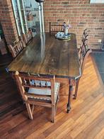 antieke Henry deux tafel en 6 stoelen, Ophalen