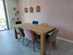 Massief eikenhouten eettafel 200x90, Huis en Inrichting, Tafels | Eettafels, Ophalen, Eikenhout, 200 cm of meer, 50 tot 100 cm