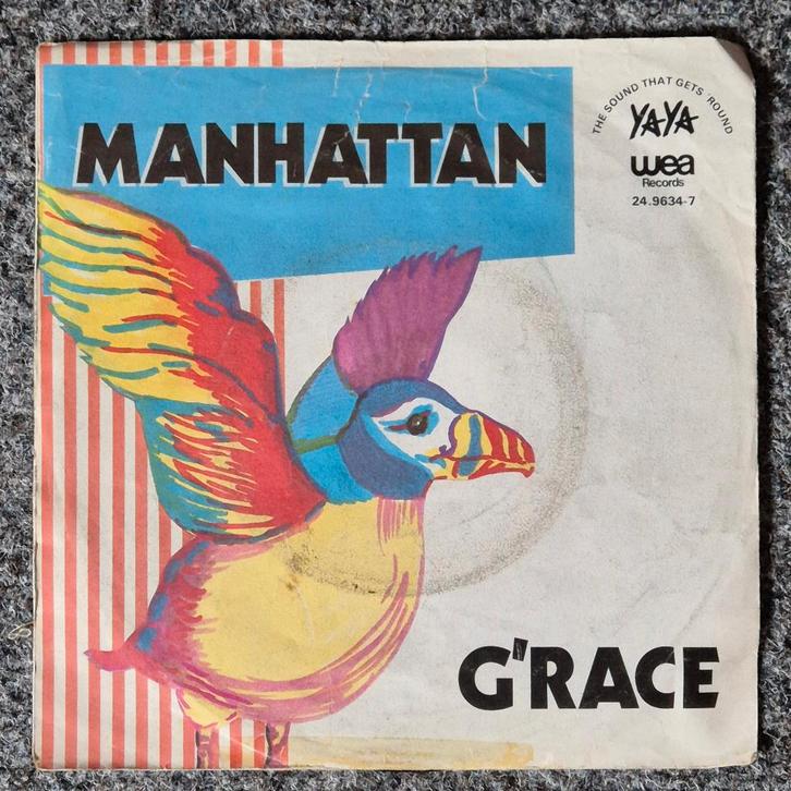 G'Race ‎– Manhattan, Cd's en Dvd's, Vinyl Singles, Gebruikt, Single, Pop, 7 inch, Ophalen of Verzenden
