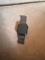 Apple Watch 7 (41mm) met origineel Milanees bandje, Ophalen of Verzenden, Gebruikt, Zwart, IOS