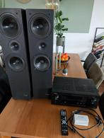 Denon AVR-X2000 7.1 AV receiver + Translater tower speakers, Audio, Tv en Foto, Versterkers en Receivers, Ophalen, Gebruikt, Denon