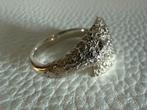 M258/Zilveren degelijke CAM Brutalist ring 17 1/2, Gebruikt, Verzenden, X, Dame