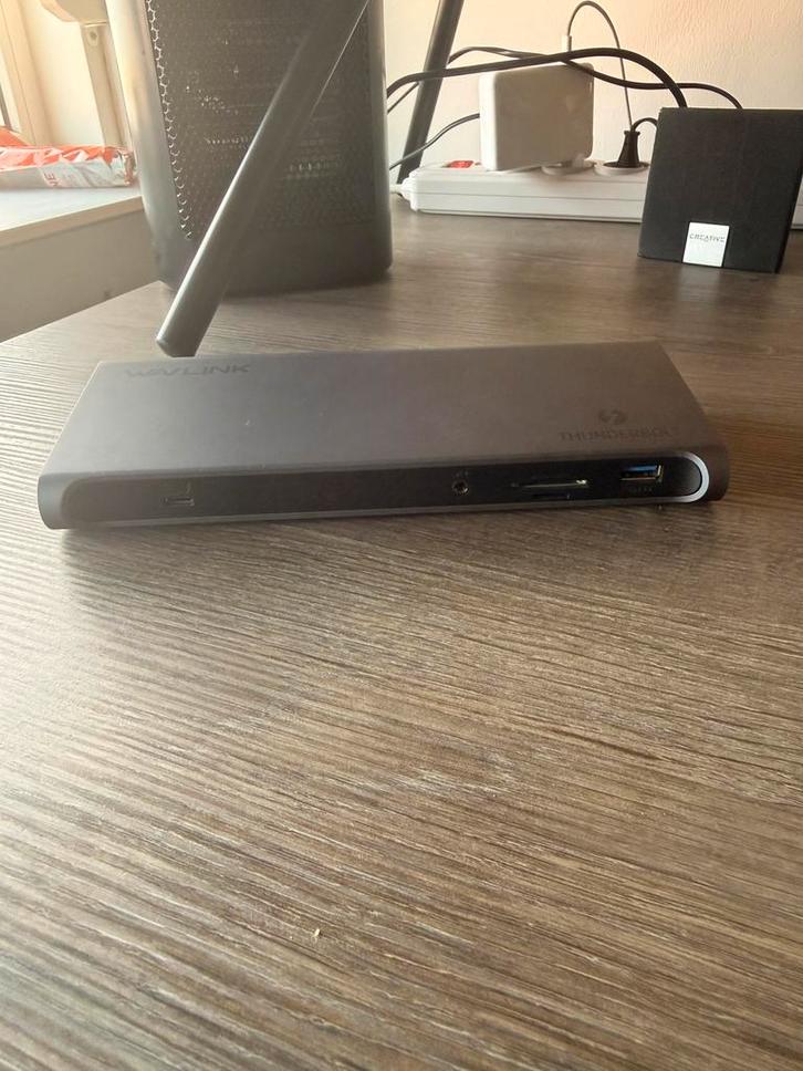 Wavlink Thunderbolt 3 Docking Station UTD03 – Dual 4K – 85W, Computers en Software, Dockingstations, Zo goed als nieuw, Docking station