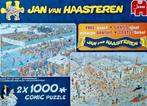 Jan van Haasteren Elfstedentocht en Nieuwjaarsduik 2x 1000 s, Ophalen of Verzenden, 500 t/m 1500 stukjes, Zo goed als nieuw