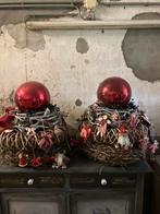 2 grote kerstkransen voor decoratie, Ophalen of Verzenden, Gebruikt