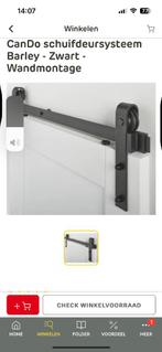 Schuifdeur systeem, cando, zwart Barley, Ophalen, 80 tot 100 cm, Binnendeur, Nieuw