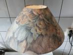 wonderschone vintage schemerlamp met koperen voet, Huis en Inrichting, Lampen | Tafellampen, 50 tot 75 cm, Ophalen of Verzenden