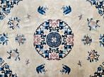 Handgeknoopt Oriental wol Ten Zien carpet China blue 214x305, Gebruikt, 200 cm of meer, Crème, Ophalen of Verzenden