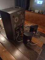 Jamo SW300 Subwoofer & satellite speakers., Ophalen, Gebruikt, Subwoofer, 120 watt of meer