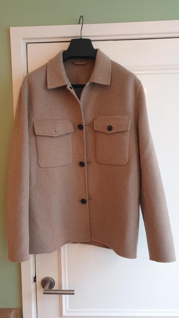 Overshirt - Wol - Maat M - Niet gedragen - Beige, Ophalen of Verzenden, Nieuw, Next