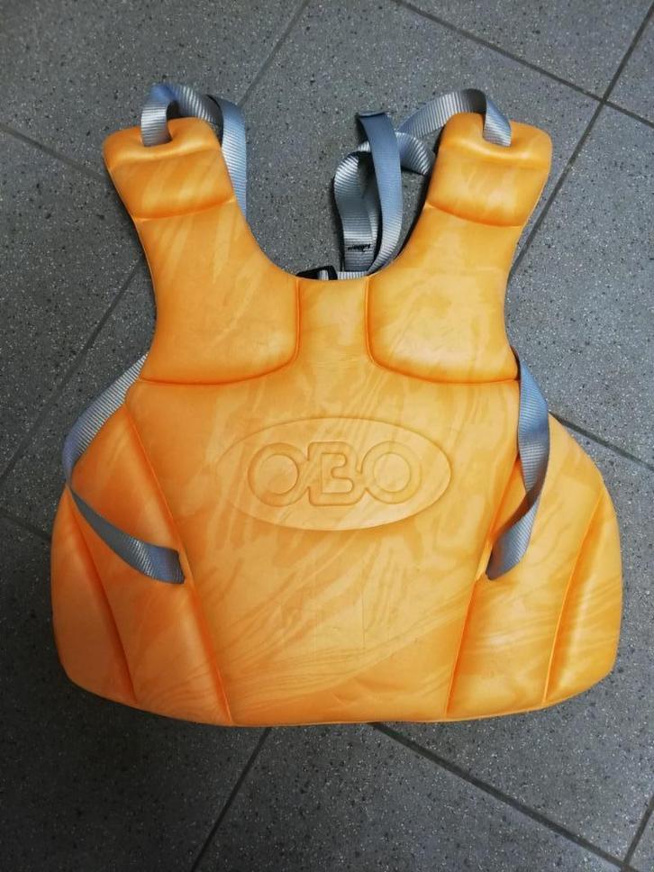 Body protector hockey keeper oranje maat M OBO, Sport en Fitness, Hockey, Gebruikt, Overige typen, Ophalen of Verzenden