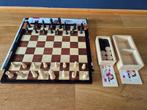 Schaak en dam set, Hobby en Vrije tijd, Gezelschapsspellen | Bordspellen, Ophalen of Verzenden, Gebruikt