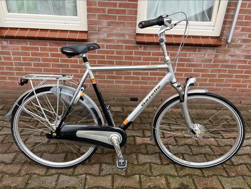 Te koop zeer nette gazelle orange herenfiets, Fietsen en Brommers, Fietsen | Heren | Herenfietsen, Gebruikt, Gazelle, 61 tot 65 cm