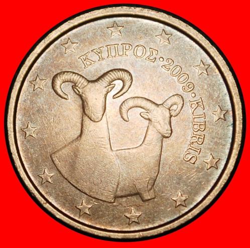 Ⰶ FINLAND (2008-2024): CYPRUS 2 CENTS 2009 MOUFLONS UNCOMMON, Postzegels en Munten, Munten | Europa | Euromunten, Losse munt, 2 cent