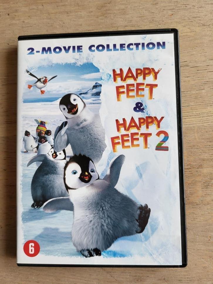 DVD Happy feet en Happy feet 2 - 2 in 1 dvd box, Cd's en Dvd's, Dvd's | Tv en Series, Zo goed als nieuw, Komedie, Vanaf 6 jaar