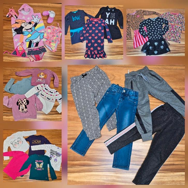 GROOT Meisjes herfst/winter kledingpakket, maat 98-104, Kinderen en Baby's, Kinderkleding | Maat 104, Zo goed als nieuw, Meisje
