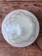 Vintage Steinhauer plafondlamp geslepen glas, Wit, Rond, Ophalen of Verzenden, Zo goed als nieuw