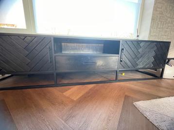 Tv kast mangohout zwart