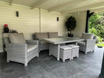 4SO Tuinset Loungeset /Diningset / 6-delig/ ALS NIEUW beschikbaar voor biedingen
