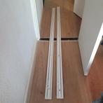 Witte gordijnrails (2 stuks), Huis en Inrichting, Stoffering | Gordijnen en Lamellen, Ophalen, Minder dan 50 cm, Gebruikt, Wit
