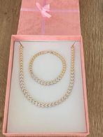 14 karaat gouden set: ketting en armband, -, -, Ophalen of Verzenden, -