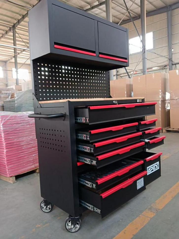 Apex speciale gereedschapswagen gevuld + 2 opberg kast, Auto diversen, Autogereedschap, Nieuw, Ophalen