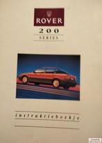 Handboek Rover 200 serie 214Si16V, 214SLi16V 214GSi16V AKM63, Auto diversen, Handleidingen en Instructieboekjes, Ophalen of Verzenden