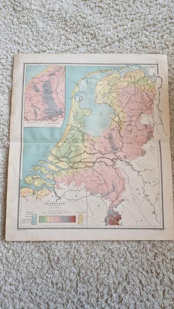 Oude kaart van Nederland - Bodemgesteldheid beschikbaar voor biedingen