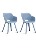 Keter Akola Tuinstoelen - 2 stuks - Nieuw, Huis en Inrichting, Kunststof, Twee, Blauw, Nieuw