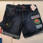 Muy Malo denim shorts blauw + applicaties mt 116 nr 38531, Broek, Meisje, ., Ophalen of Verzenden