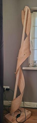 Handgemaakte houten lamp met dimmer, Ophalen