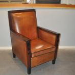 Art Deco fauteuil Lounge Atelier in nieuwstaat!, Leer, 75 tot 100 cm, Zo goed als nieuw, Ophalen