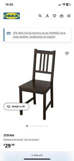 Gratis Stefan stoel IKEA - zwart - uit elkaar, Huis en Inrichting, Gebruikt, Eén, Hout, Zwart