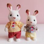 Sylvanian Families vader en zoon Chocoladekonijn, Ophalen of Verzenden, Zo goed als nieuw, Poppenhuispop