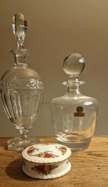 Kristallen Karaffen & Royal Albert Bakje beschikbaar voor biedingen