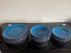 Mooie marine blauwe borden va 3 verschillende maten, Ophalen, Overige materialen, Zo goed als nieuw, Bord(en)