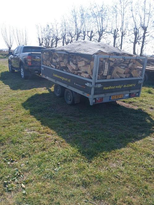 Haardhout 6 kuub - halfdroog, Tuin en Terras, Haardhout, Blokken, Overige houtsoorten, 6 m³ of meer, Ophalen of Verzenden