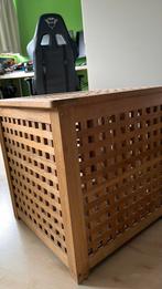 Hol ikea bijzettafel/ opbergruimte, Minder dan 55 cm, Gebruikt, Vierkant, Hout