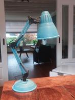 Stoere turquoise bureaulamp, Minder dan 50 cm, Gebruikt, Ophalen of Verzenden
