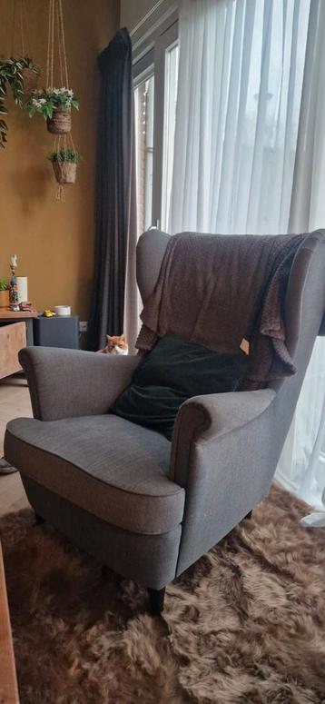 Donkergrijze Ikea Fauteuil